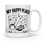 Bouldern Tasse My Happy Place Spruch Geschenkidee für Klette – Weiß [farbe:weiß]