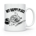 Uhrmacher Tasse My Happy Place Spruch für Uhrenliebhaber & H – Weiß [farbe:weiß]