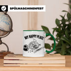 Uhrmacher Tasse My Happy Place Spruch für Uhrenliebhaber & H – Grün [farbe:grün]
