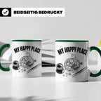 Uhrmacher Tasse My Happy Place Spruch für Uhrenliebhaber & H – Grün [farbe:grün]