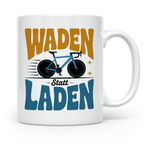 Waden statt Laden Tasse - Rennradfahrer Radsport Geschenkide – Weiß [farbe:weiß]