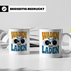 Waden statt Laden Tasse - Rennradfahrer Radsport Geschenkide – Weiß [farbe:weiß]