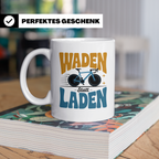 Waden statt Laden Tasse - Rennradfahrer Radsport Geschenkide – Weiß [farbe:weiß]