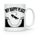 Skateboard Tasse My Happy Place Spruch Skater Geschenk für H – Weiß [farbe:weiß]