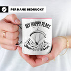Gleitschirmfliegen Tasse My Happy Place Spruch Paragliding G – Rosa [farbe:rosa]
