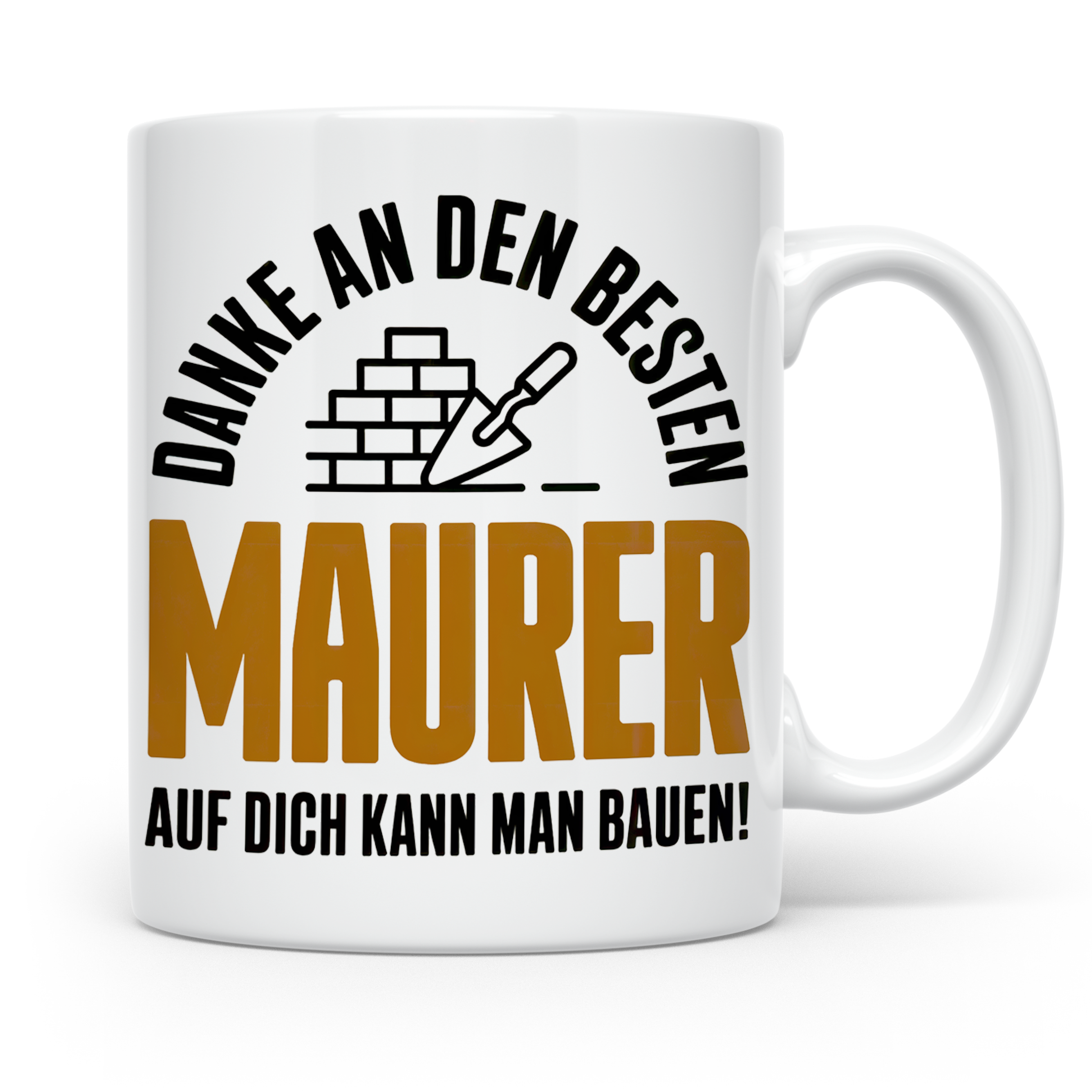 Maurer Tasse - Danke an den besten Maurer - Bauarbeiter Gesc – Weiß [farbe:weiß]
