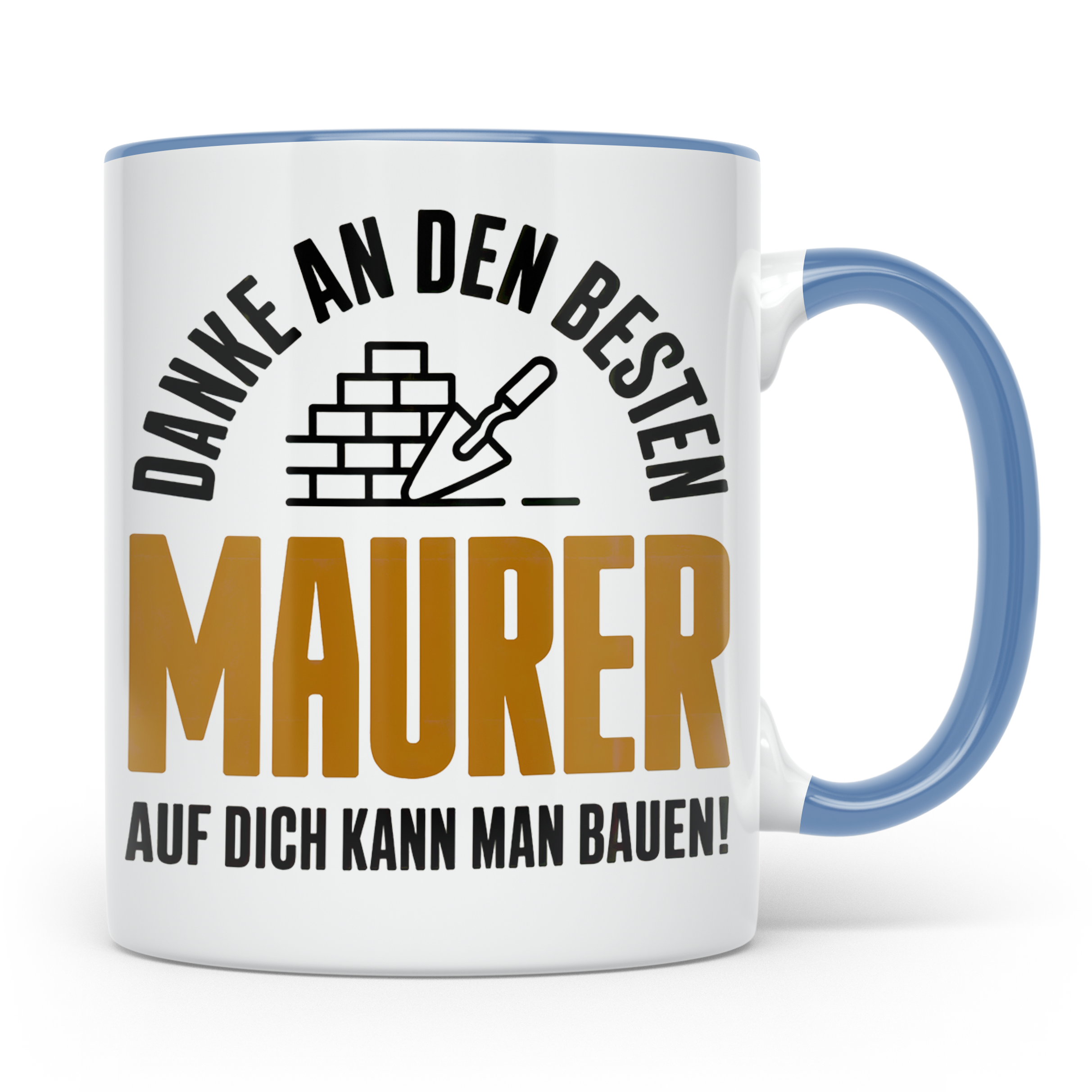Maurer Tasse - Danke an den besten Maurer - Bauarbeiter Gesc – Blau [farbe:blau]