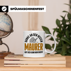 Maurer Tasse - Danke an den besten Maurer - Bauarbeiter Gesc – Weiß [farbe:weiß]