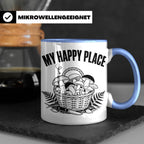 Pilzsammler Tasse My Happy Place Geschenk für Pilzsucher & M – Blau [farbe:blau]