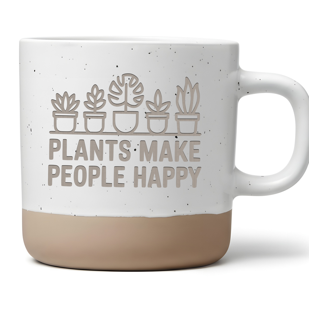 Plants Make People Happy Tasse Pflanzen Liebhaber Geschenk Kaffeetasse Monstera Dekor Urban Jungle Becher Botanik Geschenkidee Gärtnerin