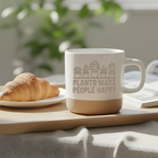 Plants Make People Happy Tasse Pflanzen Liebhaber Geschenk Kaffeetasse Monstera Dekor Urban Jungle Becher Botanik Geschenkidee Gärtnerin