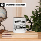 Fermentation Tasse My Happy Place, Geschenkidee für Fermenti – Schwarz [farbe:schwarz]