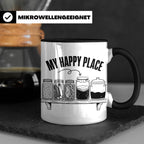Fermentation Tasse My Happy Place, Geschenkidee für Fermenti – Schwarz [farbe:schwarz]