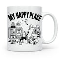Erzieherin Tasse My Happy Place Spruch Geschenkidee für Tage – Weiß [farbe:weiß]
