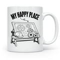 Ingenieur Tasse My Happy Place Maschinenbau Geschenk für Män – Weiß [farbe:weiß]