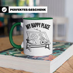 Ingenieur Tasse My Happy Place Maschinenbau Geschenk für Män – Grün [farbe:grün]