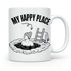 Eisbaden Tasse My Happy Place Winterschwimmen Geschenk für E – Weiß [farbe:weiß]