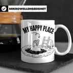 Eisbaden Tasse My Happy Place Winterschwimmen Geschenk für E – Weiß [farbe:weiß]