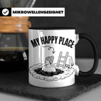 Eisbaden Tasse My Happy Place Winterschwimmen Geschenk für E – Schwarz [farbe:schwarz]