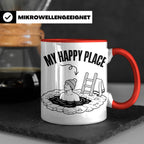 Eisbaden Tasse My Happy Place Winterschwimmen Geschenk für E – Rot [farbe:rot]