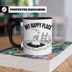 Eisbaden Tasse My Happy Place Winterschwimmen Geschenk für E – Schwarz [farbe:schwarz]