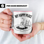 Eisbaden Tasse My Happy Place Winterschwimmen Geschenk für E – Rosa [farbe:rosa]