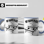 Tischtennis Tasse My Happy Place für Ping Pong Spieler & Fan – Blau [farbe:blau]