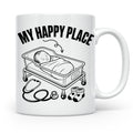 Hebamme Tasse My Happy Place Geschenkidee für Krankenschwest – Weiß [farbe:weiß]