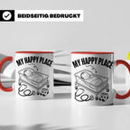 Hebamme Tasse My Happy Place Geschenkidee für Krankenschwest – Rot [farbe:rot]