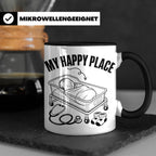 Hebamme Tasse My Happy Place Geschenkidee für Krankenschwest – Schwarz [farbe:schwarz]