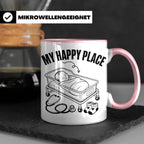 Hebamme Tasse My Happy Place Geschenkidee für Krankenschwest – Rosa [farbe:rosa]