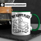 Hebamme Tasse My Happy Place Geschenkidee für Krankenschwest – Grün [farbe:grün]