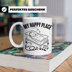 Hebamme Tasse My Happy Place Geschenkidee für Krankenschwest – Weiß [farbe:weiß]