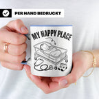 Hebamme Tasse My Happy Place Geschenkidee für Krankenschwest – Blau [farbe:blau]