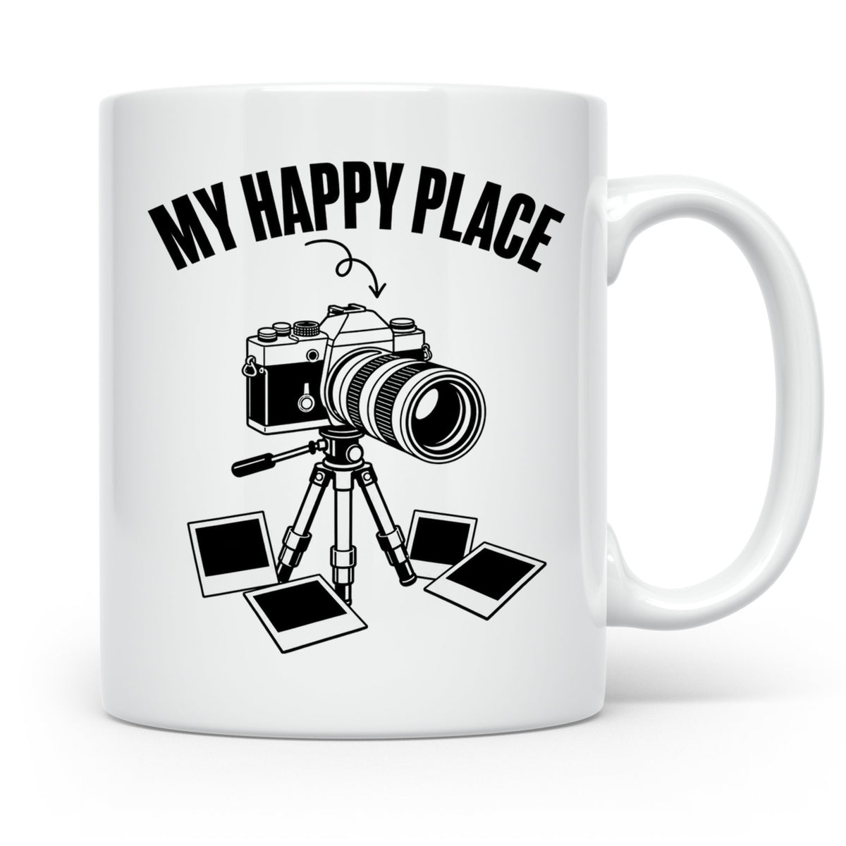 Fotograf Tasse My Happy Place Geschenk für Fotografen & Foto – Weiß [farbe:weiß]