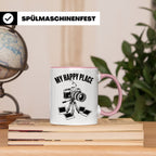 Fotograf Tasse My Happy Place Geschenk für Fotografen & Foto – Rosa [farbe:rosa]
