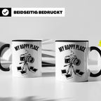 Fotograf Tasse My Happy Place Geschenk für Fotografen & Foto – Schwarz [farbe:schwarz]