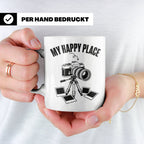 Fotograf Tasse My Happy Place Geschenk für Fotografen & Foto – Weiß [farbe:weiß]