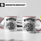 Königspython Tasse My Happy Place Geschenk für Schlangenhalt – Rosa [farbe:rosa]