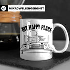 Programmierer Tasse My Happy Place Spruch Lustige Kaffeetass – Weiß [farbe:weiß]