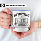 Programmierer Tasse My Happy Place Spruch Lustige Kaffeetass – Blau [farbe:blau]