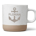 Personalisierte Tasse mit Name Anker Motiv Kaffeetasse Maritim Geschenk für Männer Segeln Marine Küstenkind Individualisiert