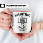 Basketball Tasse My Happy Place Kaffeetasse für Basketballsp – Rot [farbe:rot]