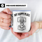 Basketball Tasse My Happy Place Kaffeetasse für Basketballsp – Blau [farbe:blau]