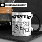 Ballett Tasse My Happy Place Spruch für Tänzerin & Tänzer Ge – Schwarz [farbe:schwarz]