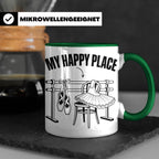 Ballett Tasse My Happy Place Spruch für Tänzerin & Tänzer Ge – Grün [farbe:grün]