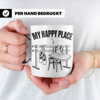 Ballett Tasse My Happy Place Spruch für Tänzerin & Tänzer Ge – Weiß [farbe:weiß]