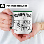 Ballett Tasse My Happy Place Spruch für Tänzerin & Tänzer Ge – Grün [farbe:grün]