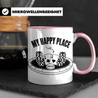 Poker Tasse My Happy Place, lustiges Geschenk für Pokerspiel – Rosa [farbe:rosa]