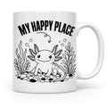 Axolotl Tasse My Happy Place Lustiger Spruch für Lurch & Amp – Weiß [farbe:weiß]